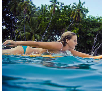Paddling and getting stronger is one of the first things you'll have to do to learn to surf
